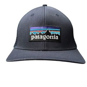 Patagonia Trucker Hat Dark Blue Mesh Snapback One Size